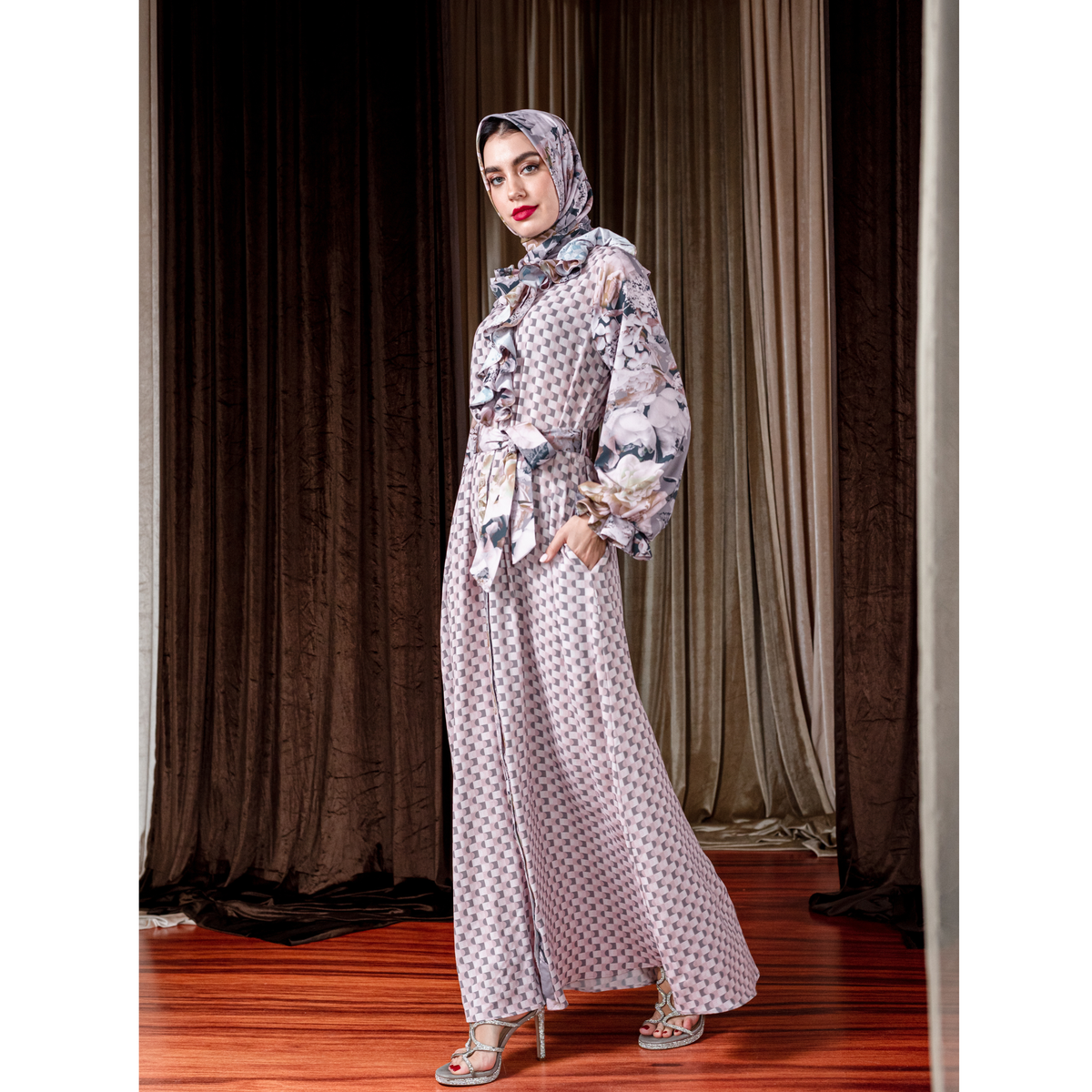 BonitaGo Platinum romanza long dress - 2MADISONAVENUE.COM
