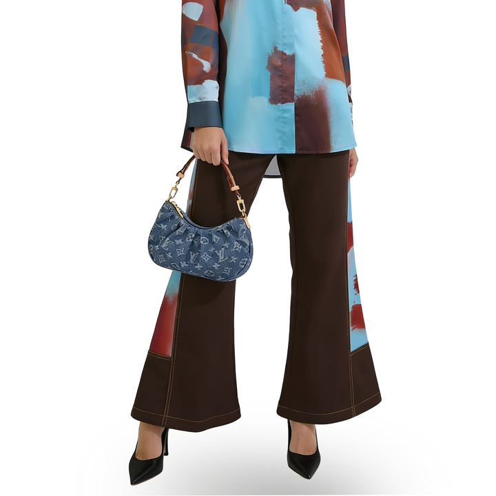 Bonita AP Brown loose shirt F/P - 2MADISONAVENUE.COM