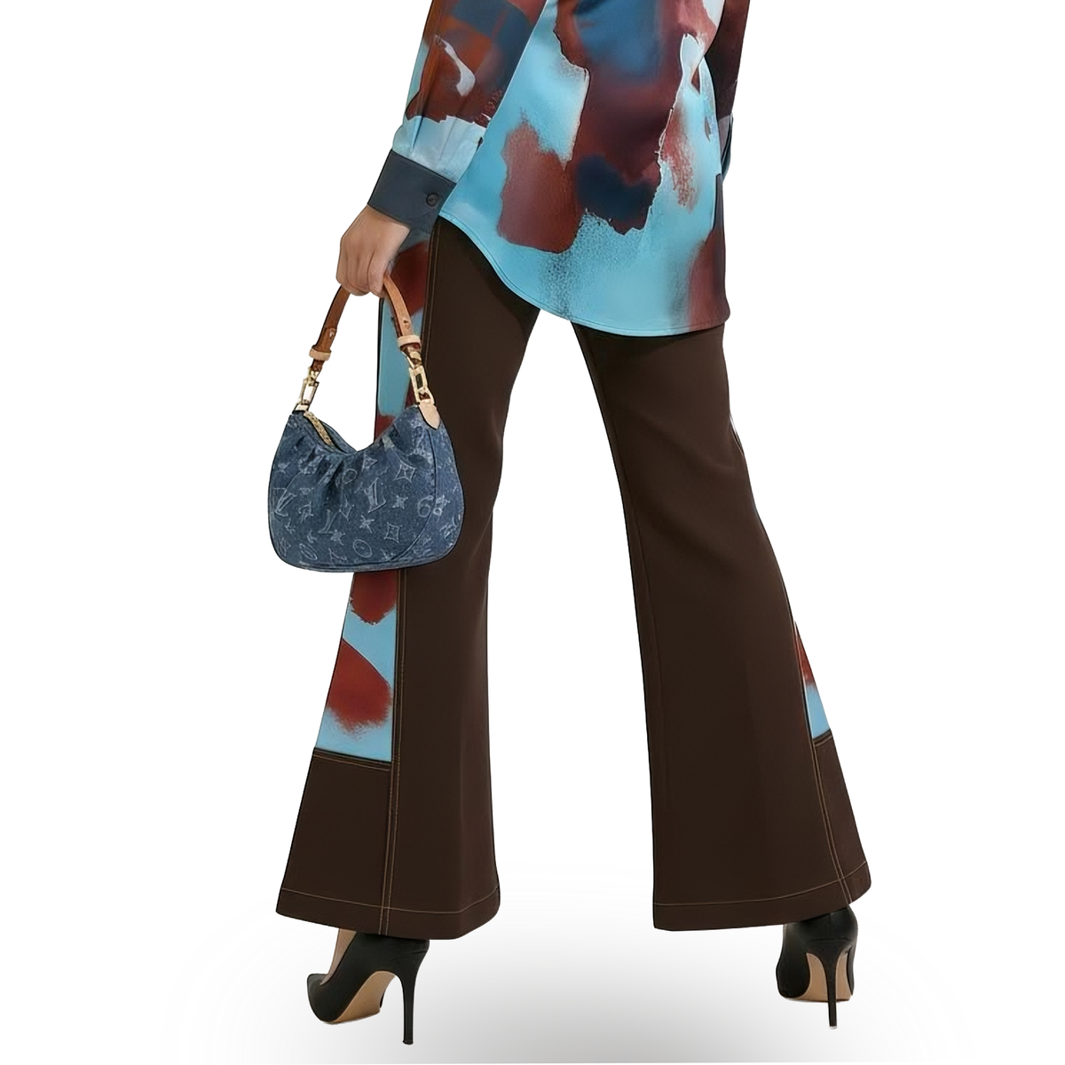 Bonita AP Brown loose shirt F/P - 2MADISONAVENUE.COM
