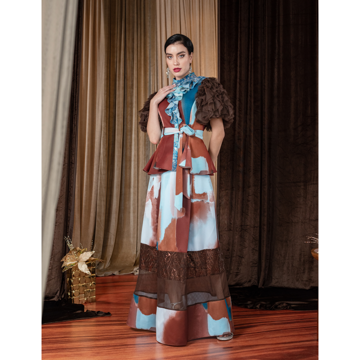 Bonita AP Brown jennifer long skirt - 2MADISONAVENUE.COM