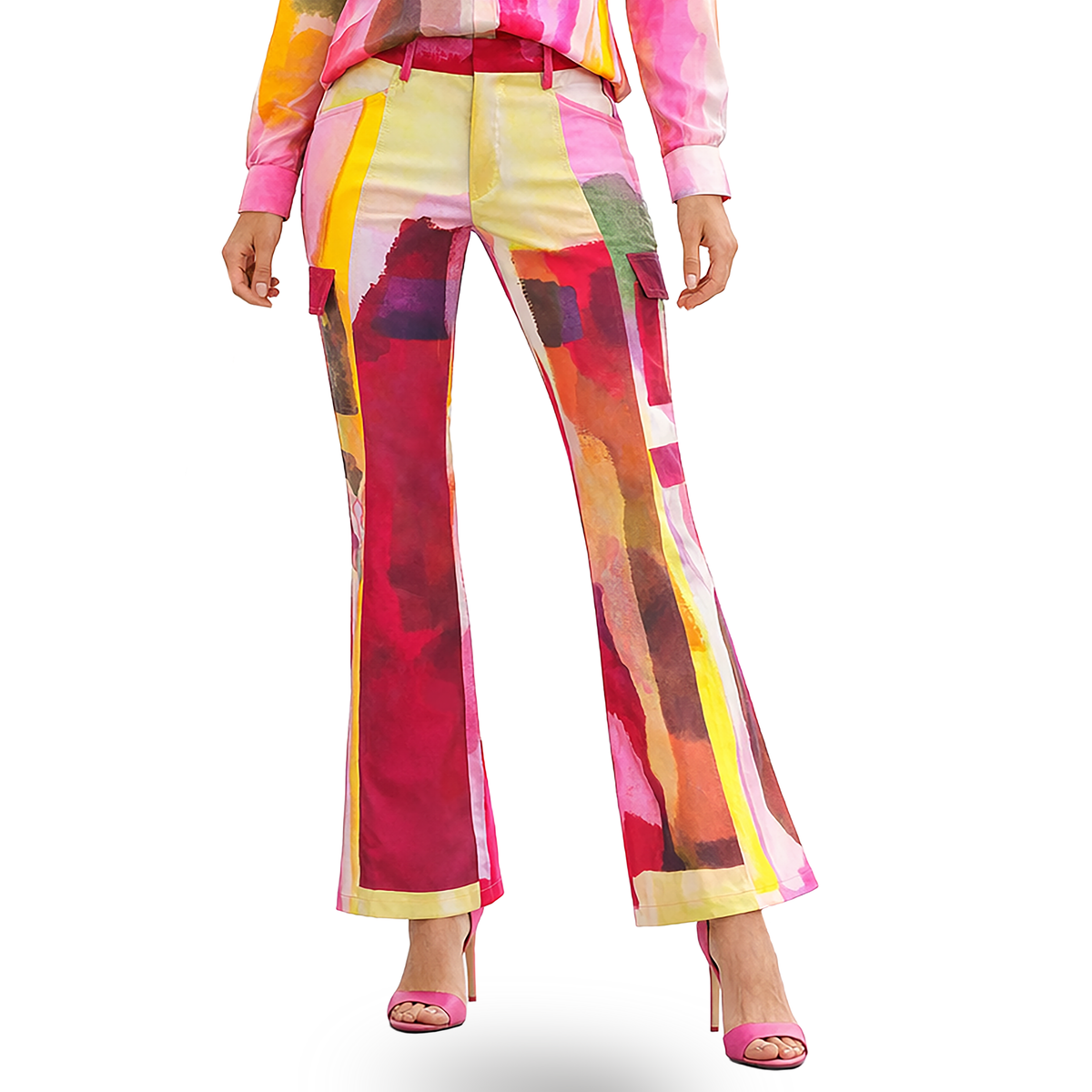 Bonita AP Pink cargo pant - 2MADISONAVENUE.COM