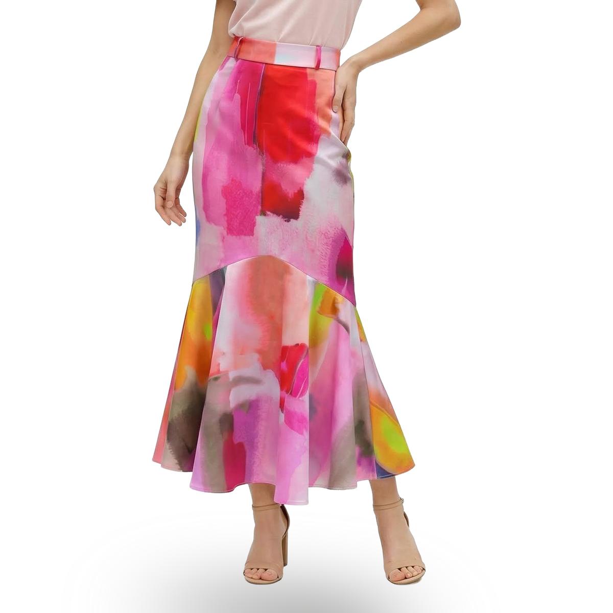 Bonita AP Pink mermaid long skirt F/P - 2MADISONAVENUE.COM