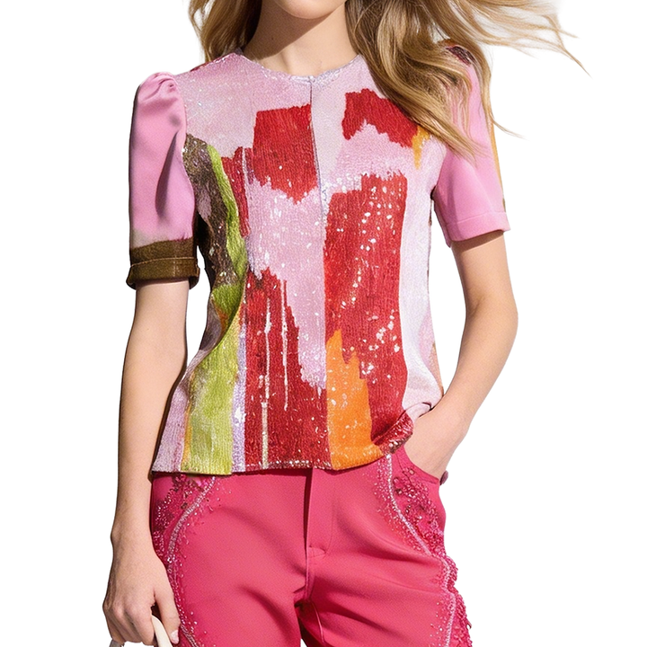 Bonita AP Pink New Miranda classic with sequin - 2MADISONAVENUE.COM