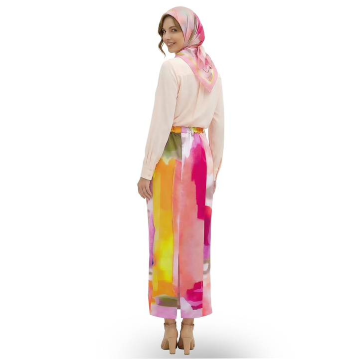 Bonita AP Pink pencil long skirt - 2MADISONAVENUE.COM