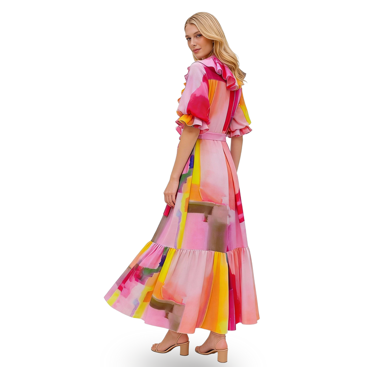 Bonita AP Pink romansa long dress - 2MADISONAVENUE.COM
