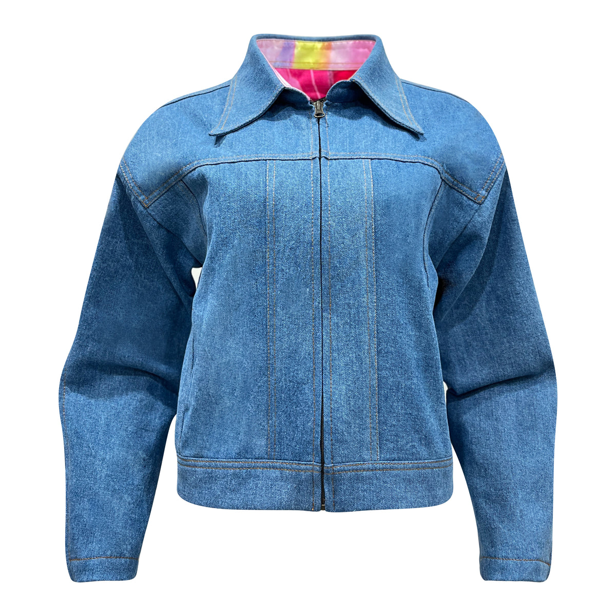 Signature Denim barrel jacket - 2MADISONAVENUE.COM