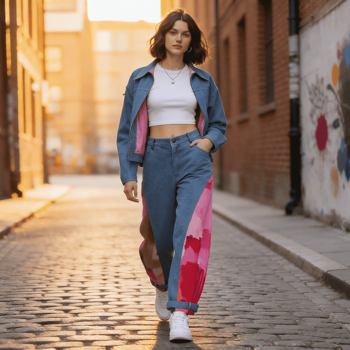 Signature Denim barrel jacket - 2MADISONAVENUE.COM