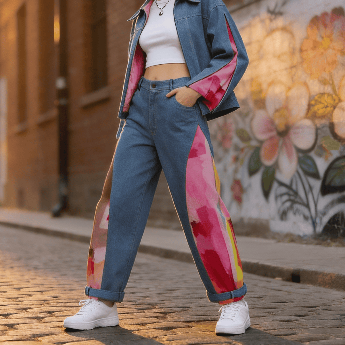 Signature Denim barrel jacket - 2MADISONAVENUE.COM