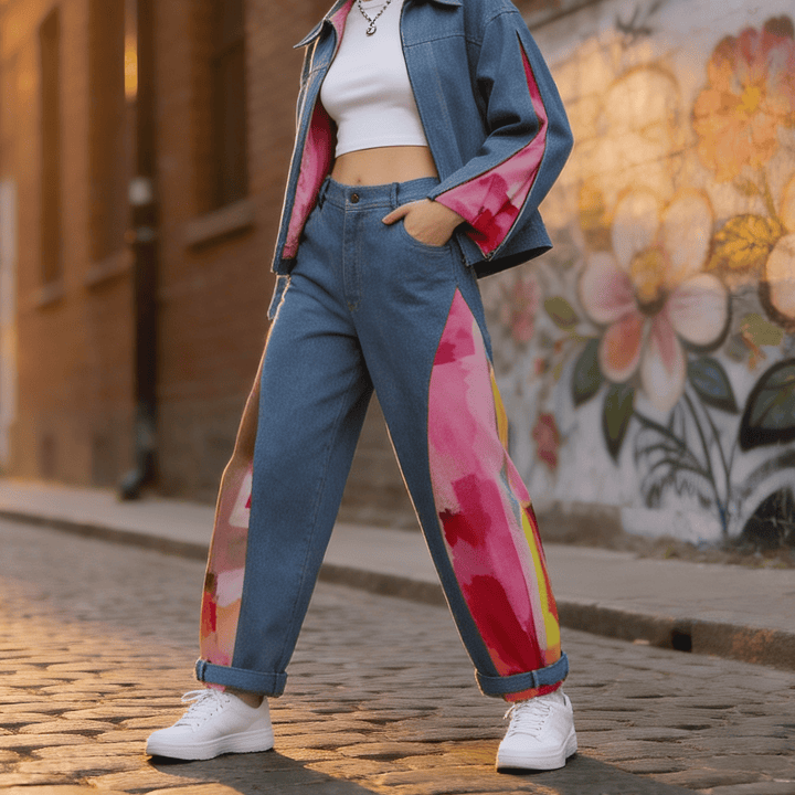 Signature Denim barrel jacket - 2MADISONAVENUE.COM