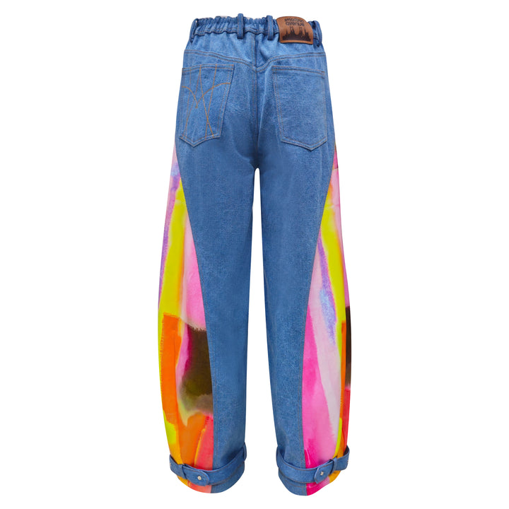 Signature Denim barrel pants - 2MADISONAVENUE.COM