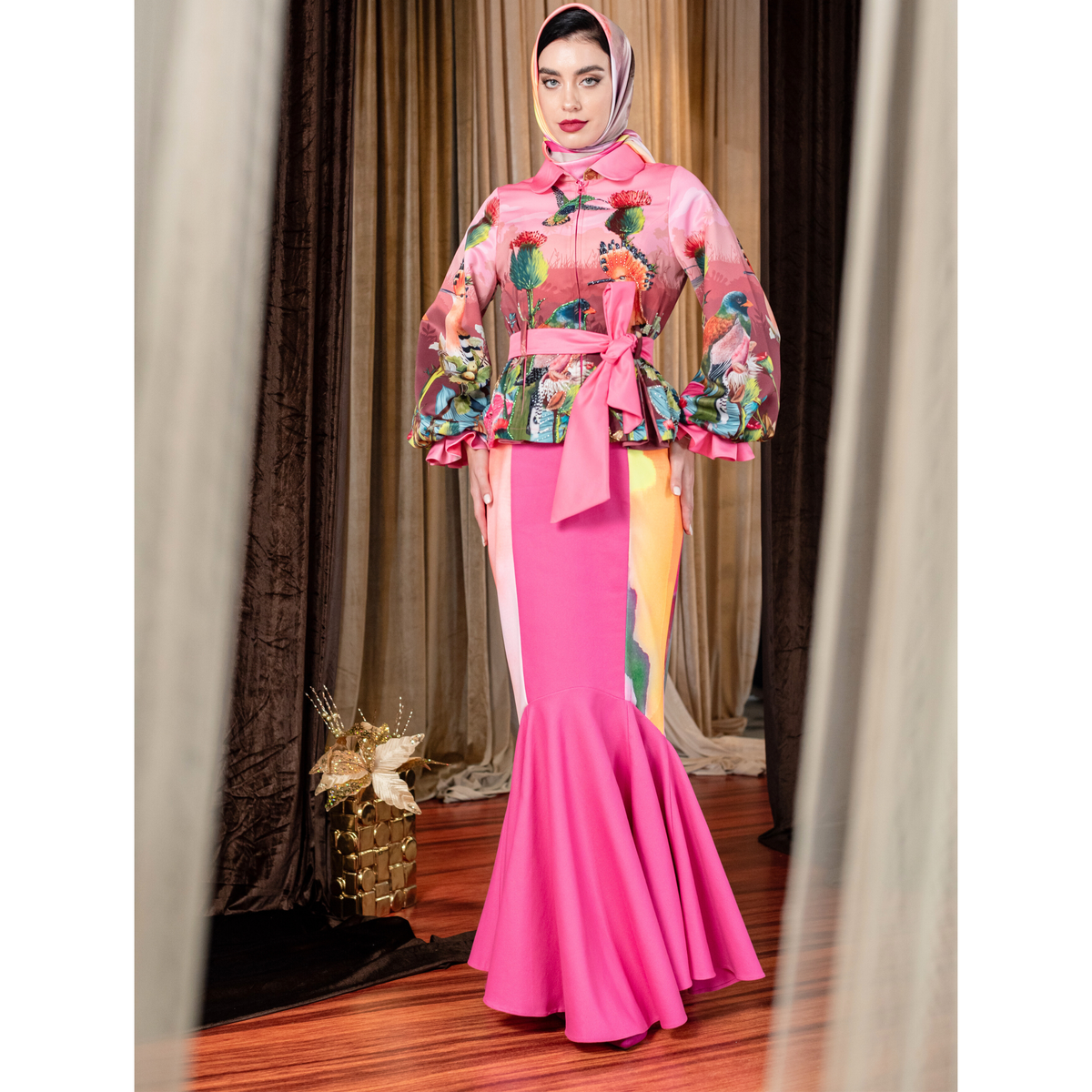Bonita CP Pink merindu long sleeve top - 2MADISONAVENUE.COM