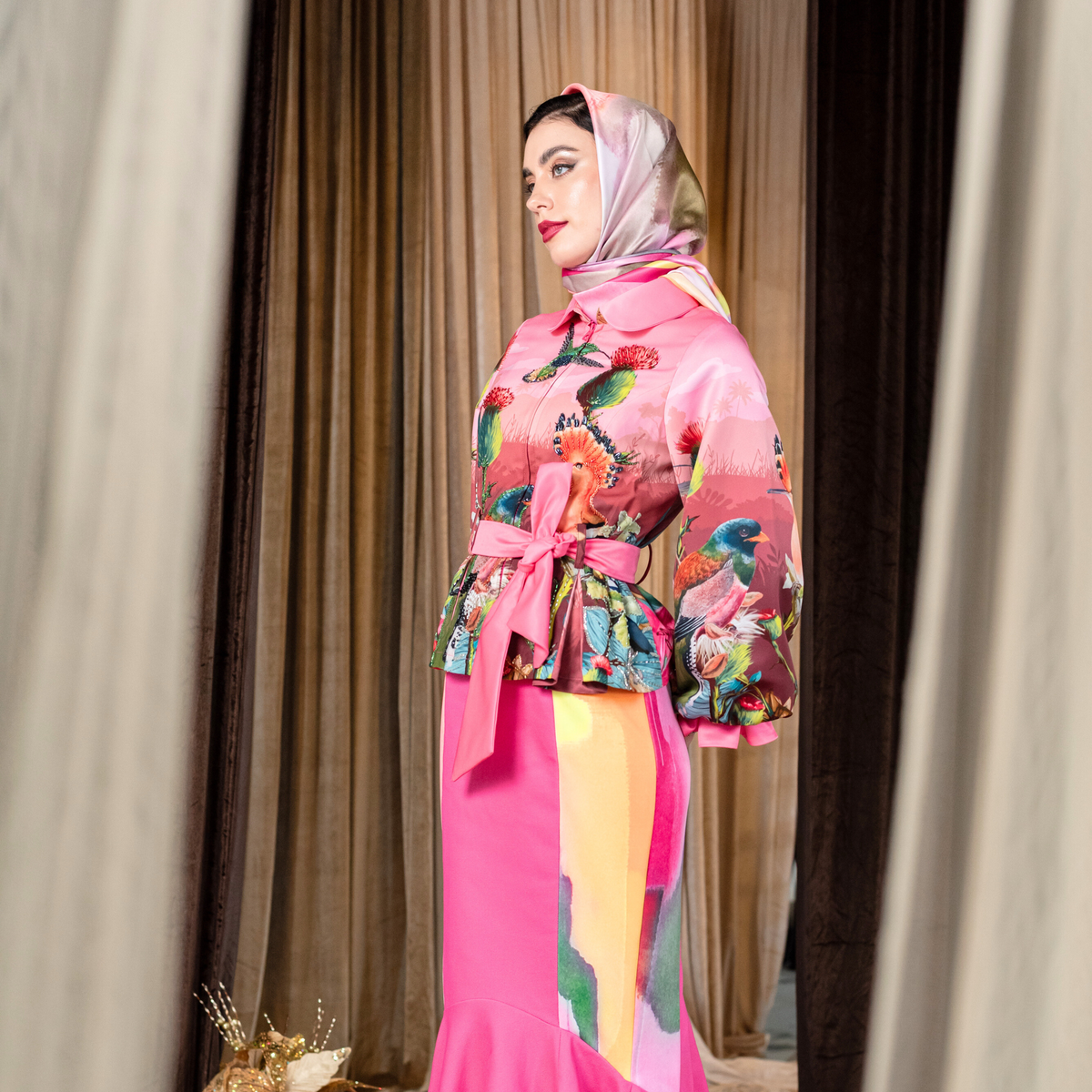 Bonita CP Pink merindu long sleeve top - 2MADISONAVENUE.COM
