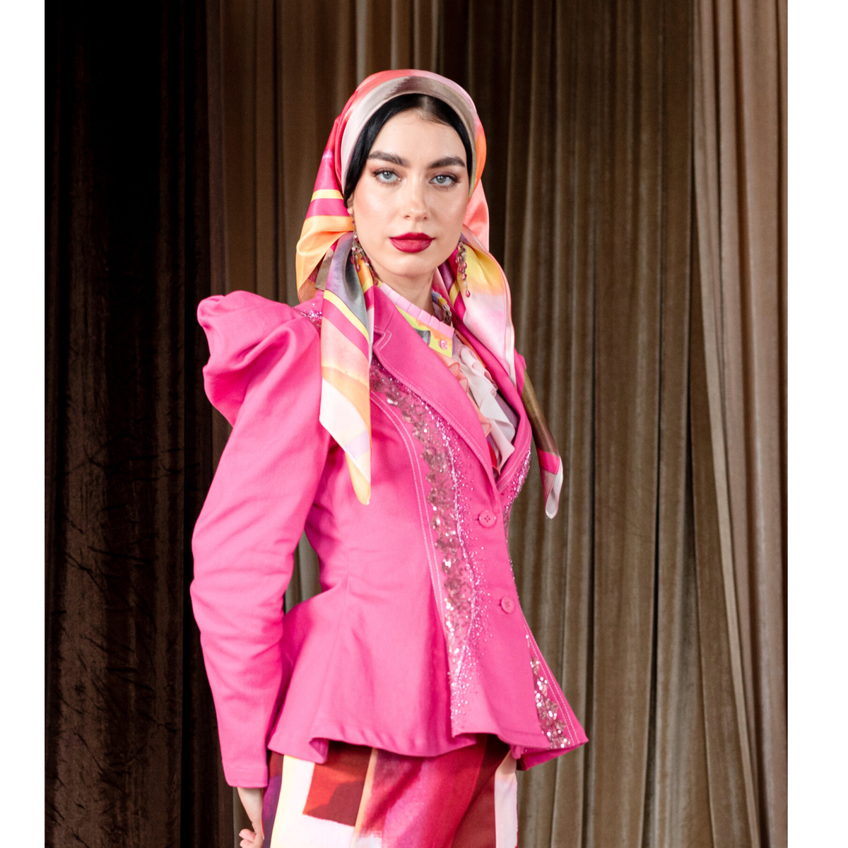 Bonita Pink samantha blazer with sequin - 2MADISONAVENUE.COM