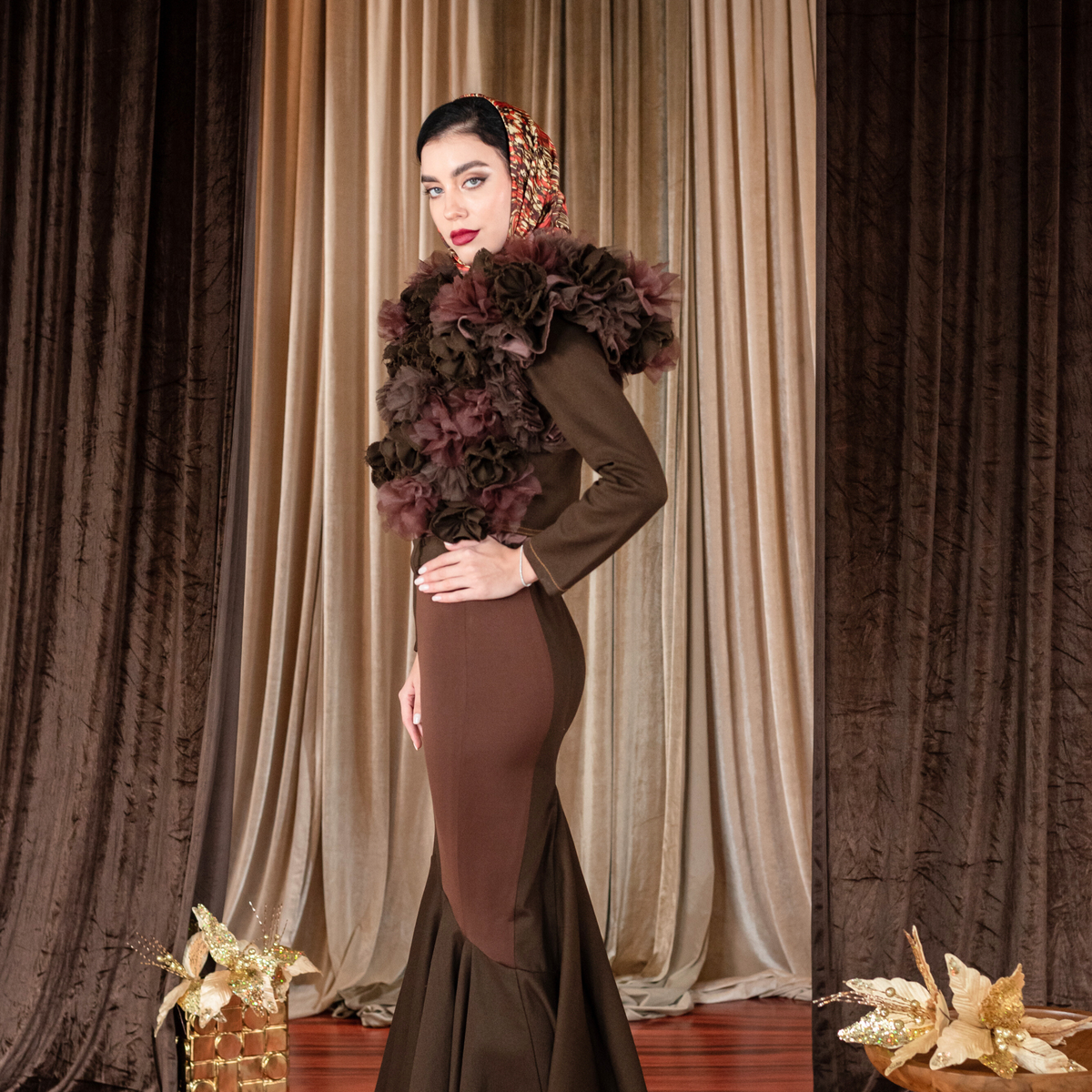 Bonita Signature destiny bolero with flower applique - 2MADISONAVENUE.COM