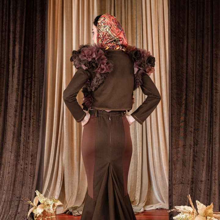 Bonita Signature destiny bolero with flower applique - 2MADISONAVENUE.COM