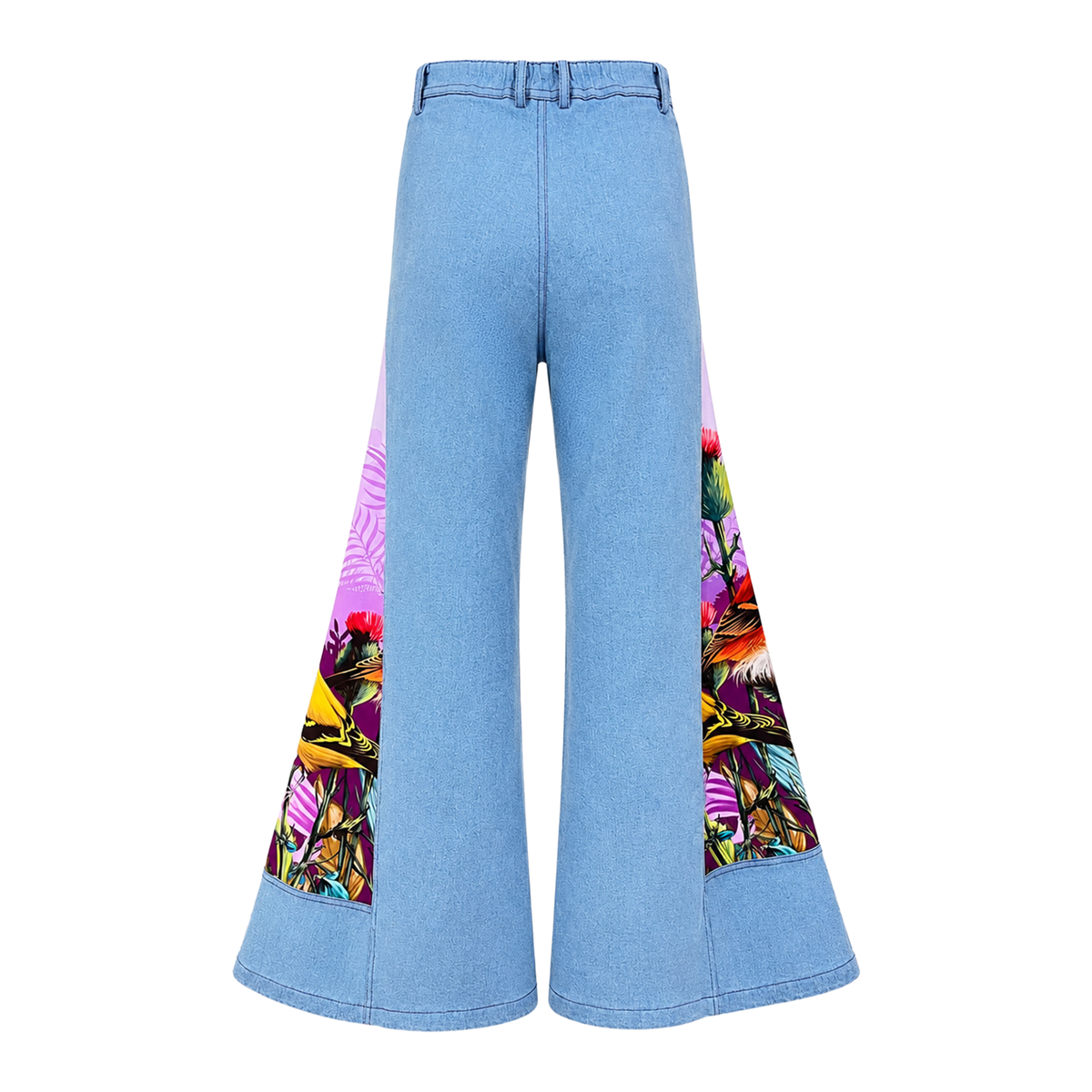CP Purple cullote denim - 2MADISONAVENUE.COM