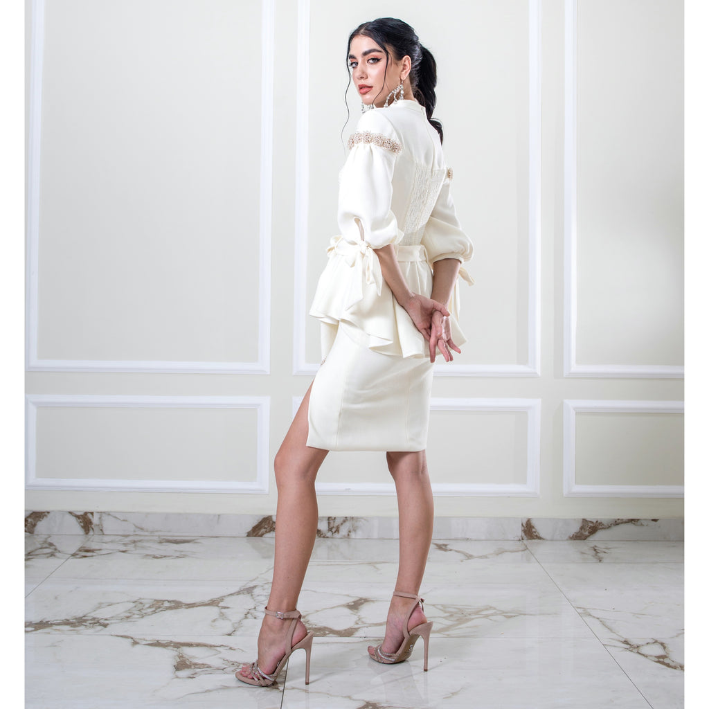 Central Celebration white pencil skirt (6978510290967)