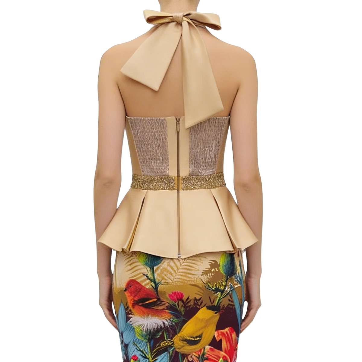 Central Gold halter top - 2MADISONAVENUE.COM