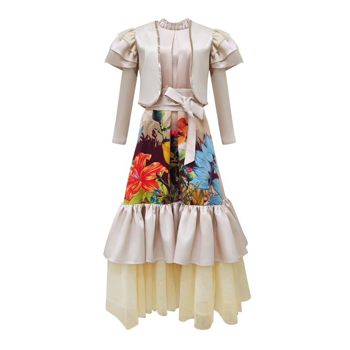 Central Park Beige light new hasna twin set with sequin (7058428526615)
