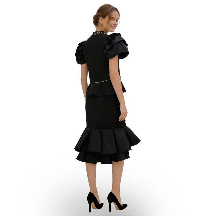 Central Park Black Twin set top with sequin - 2MADISONAVENUE.COM
