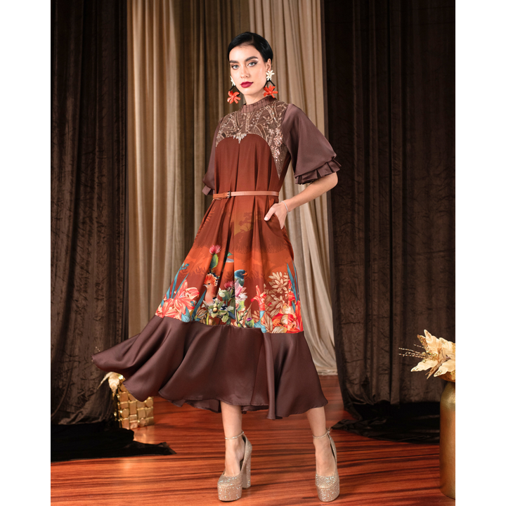 Central Park Brown merindu dress - 2MADISONAVENUE.COM