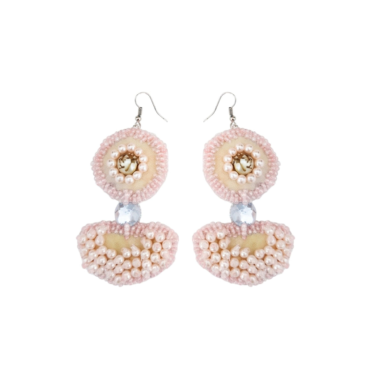 Central Park Elegance Dangling Pink Earring