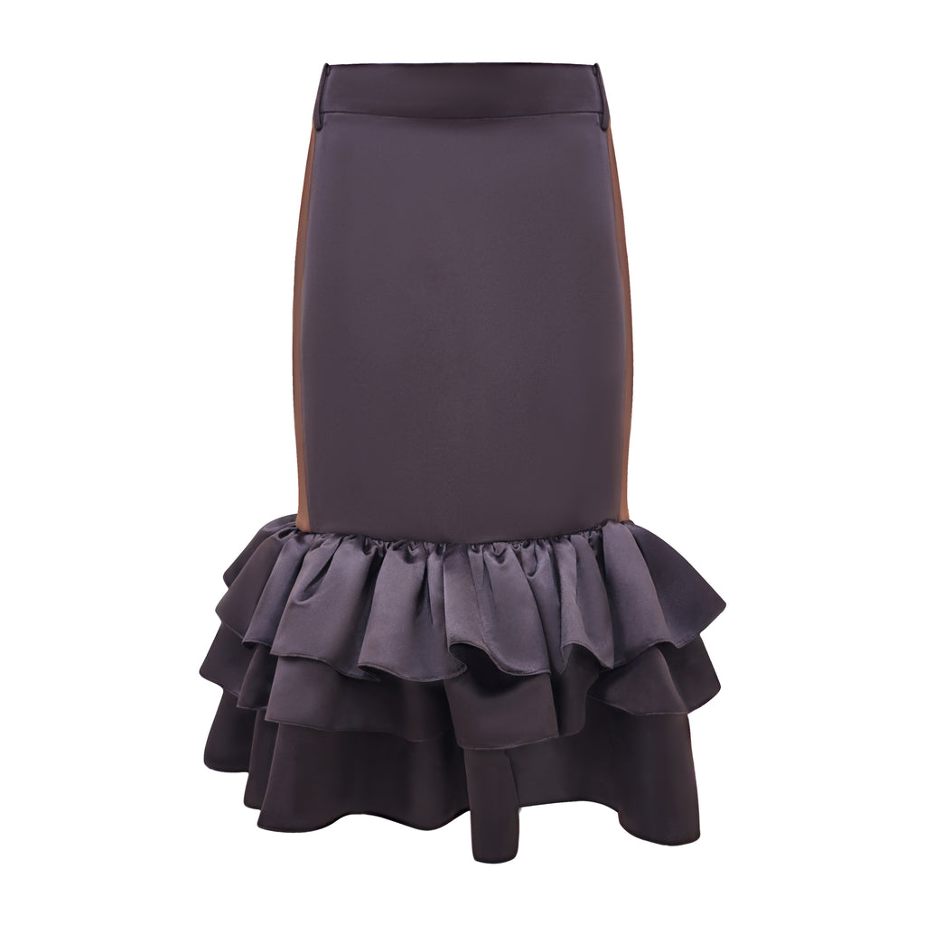 Central Park brown carrie medium skirt (7069523509271)