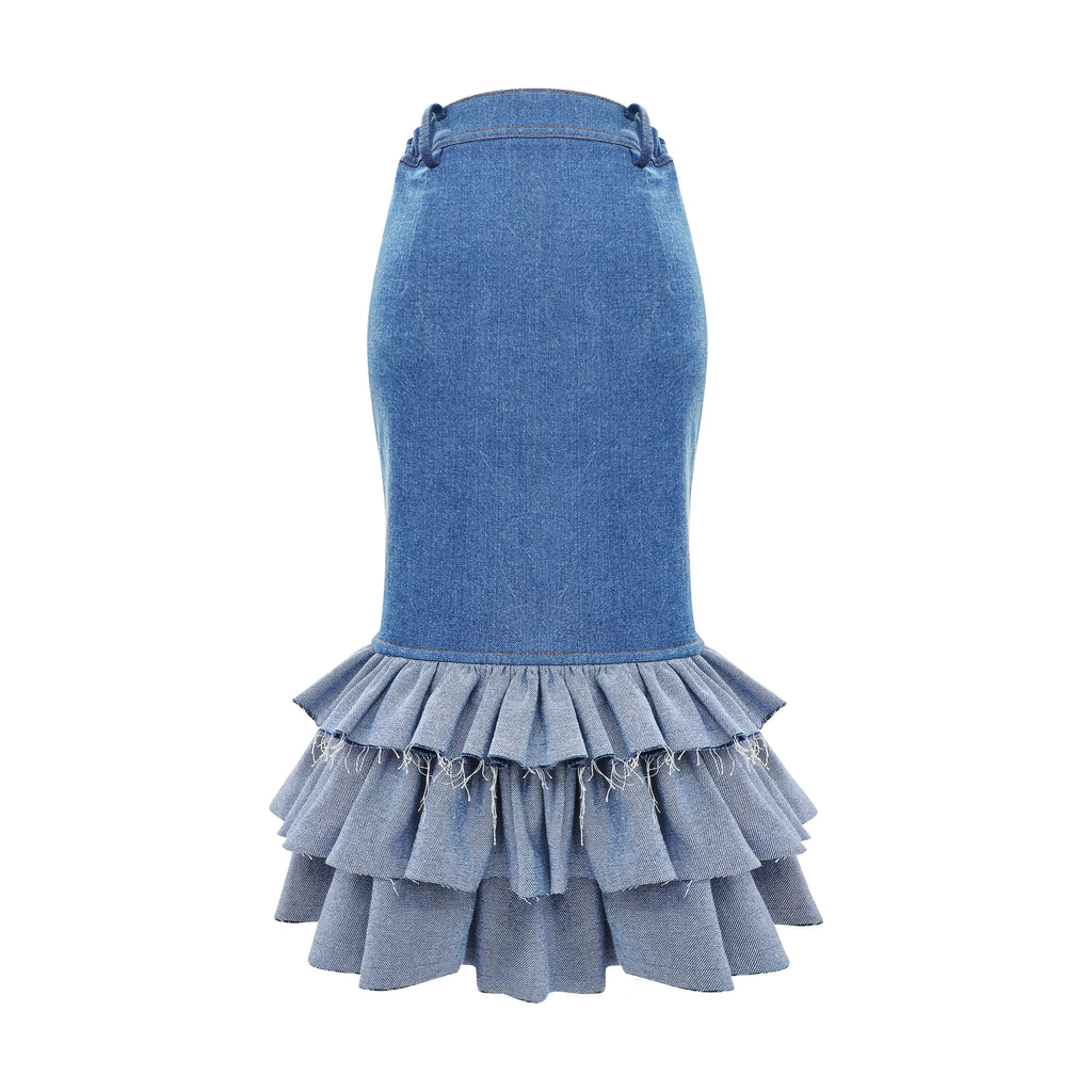 Signature Denim Light Blue carrie denim skirt (7772535128087)