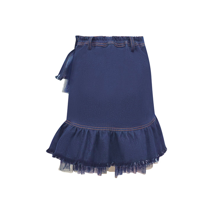 Timeless Pieces signature denim kahlo mini skirt (7666172755991)