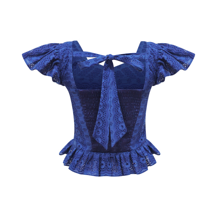 Timeless Pieces Sweetheart navy top (7665912021015)