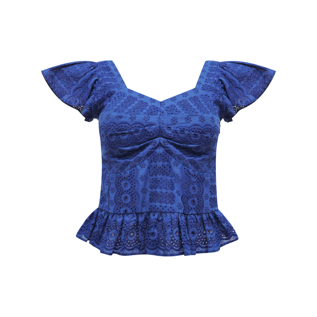 Timeless Pieces Sweetheart navy top (7665912021015)