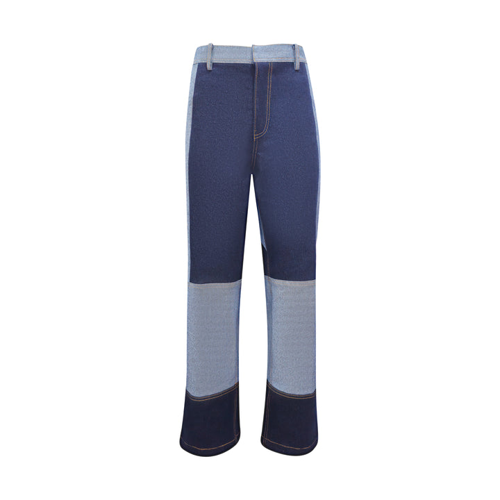 Timeless Pieces signature gangsta denim pant with chambray (7666105286679)