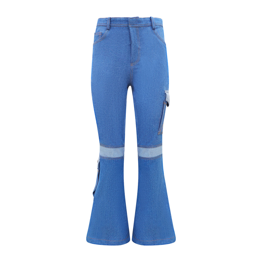 Signature Denim Light Blue new cargo pant (7772535652375)