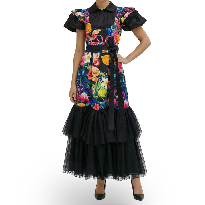 Dulce Vida hasna long black dress - 2MADISONAVENUE.COM