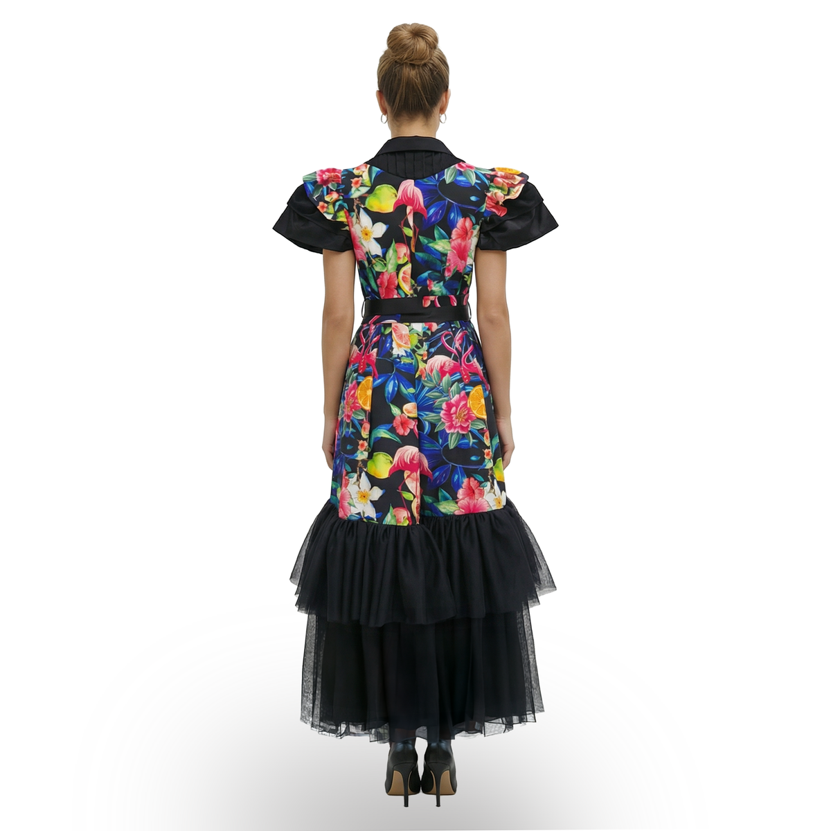 Dulce Vida hasna long black dress - 2MADISONAVENUE.COM