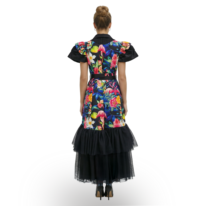 Dulce Vida hasna long black dress - 2MADISONAVENUE.COM