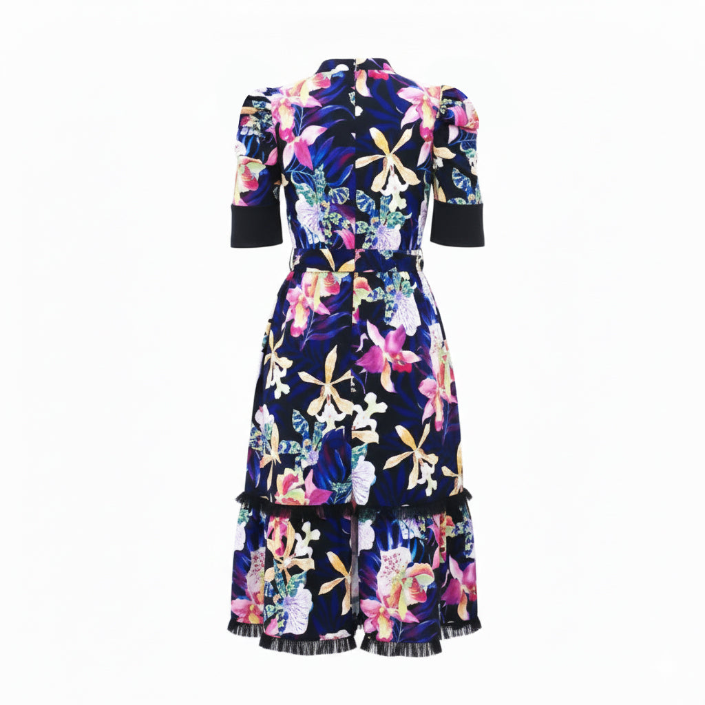 Becoming Orchid Kate Black Short Dress - 2MADISONAVENUE.COM