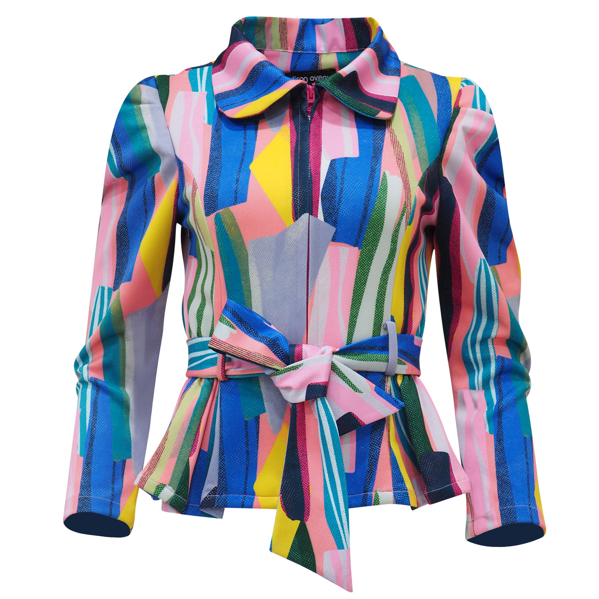 Abstract Passion New Miranda Blazer Top - 2MADISONAVENUE.COM