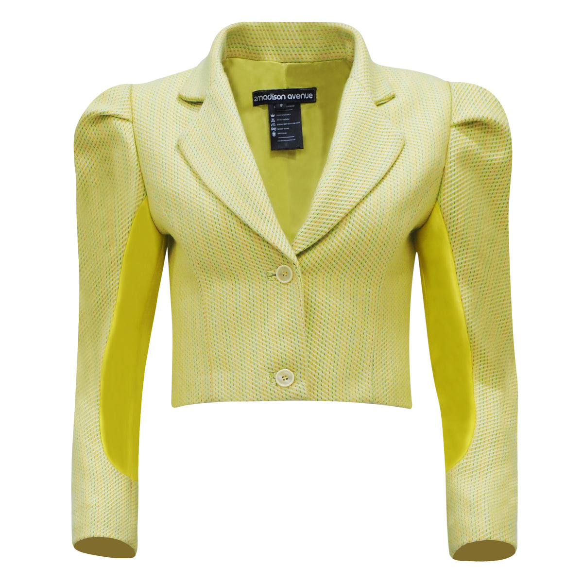Agnez Wool Blazer in Yellow - 2MADISONAVENUE.COM