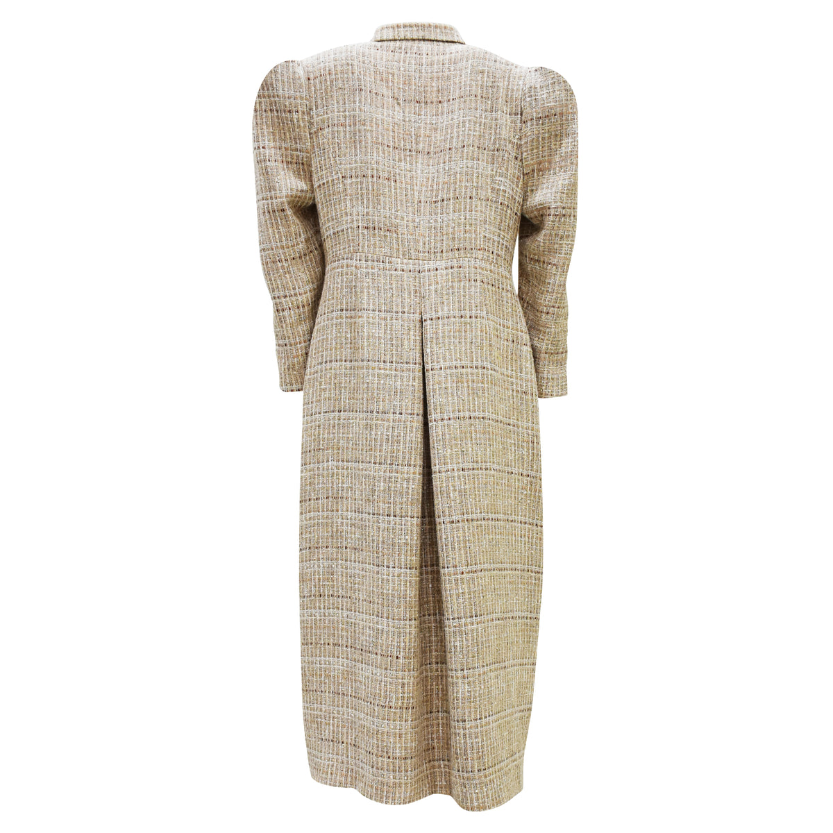 Signature Cream Wool Long Blazer - 2MADISONAVENUE.COM