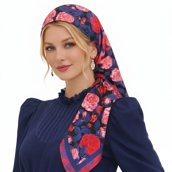Moxie Flower hijab scarf - 2MADISONAVENUE.COM