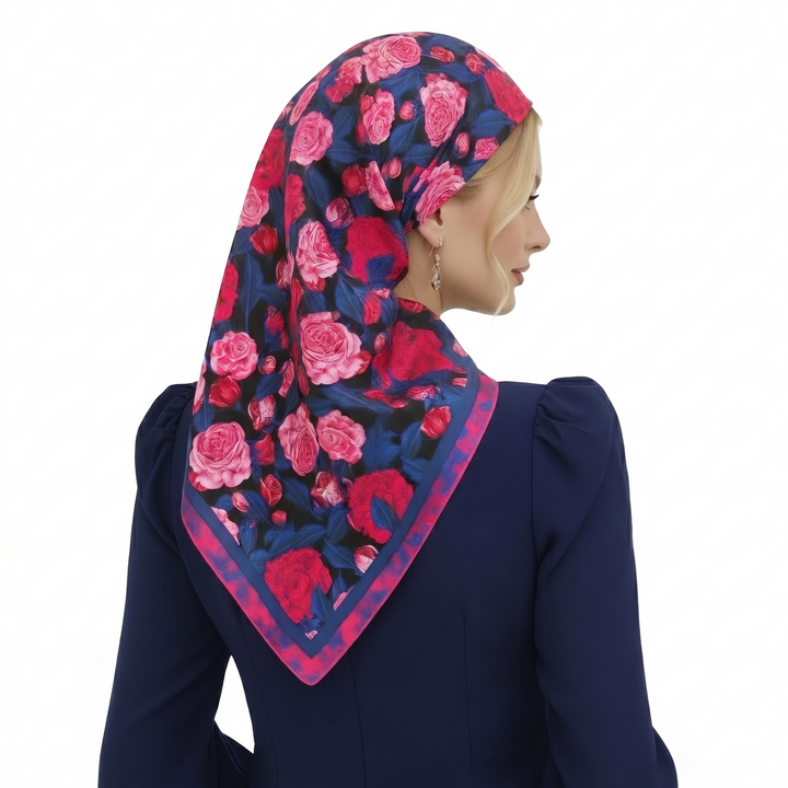 Moxie Flower hijab scarf - 2MADISONAVENUE.COM