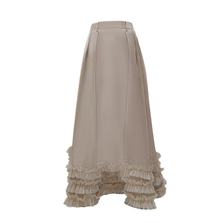 Mi Vida Beige Fancy ball skirt (7483147780119)