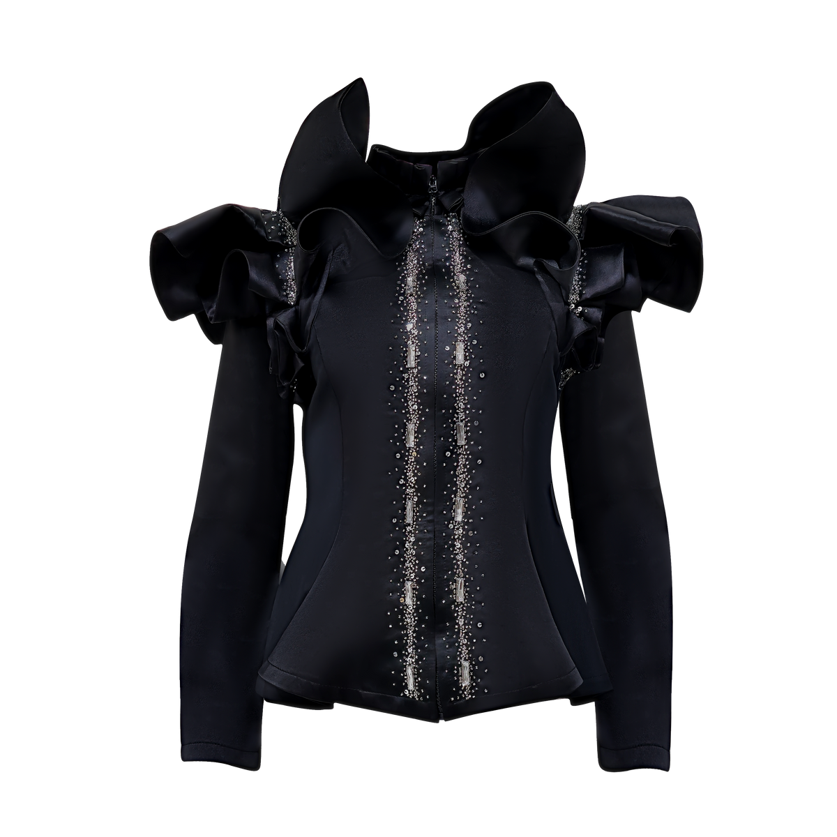 Mi Vida Signature Black destiny floral top (7483186315287)