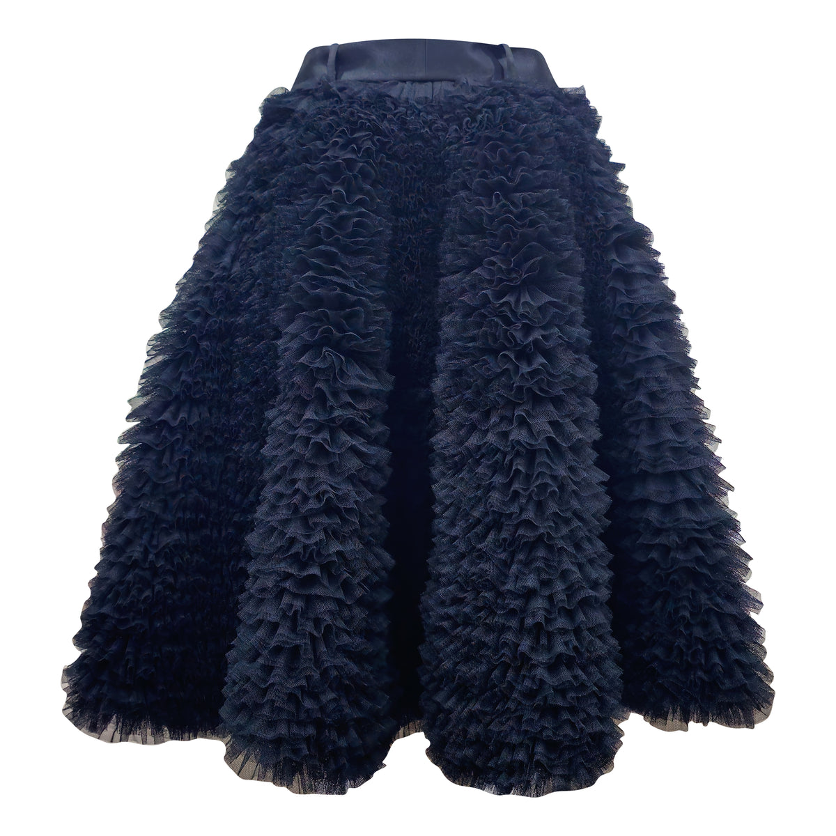 English Tulle Medium Black Skirt - 2MADISONAVENUE.COM