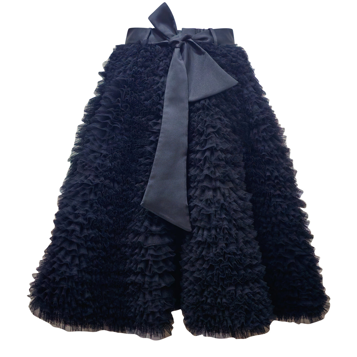 English Tulle Medium Black Skirt - 2MADISONAVENUE.COM