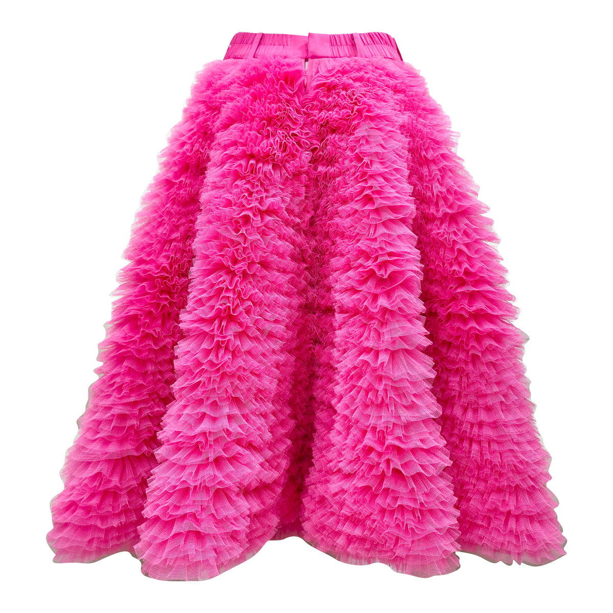 English Tulle medium rose pink skirt - 2MADISONAVENUE.COM