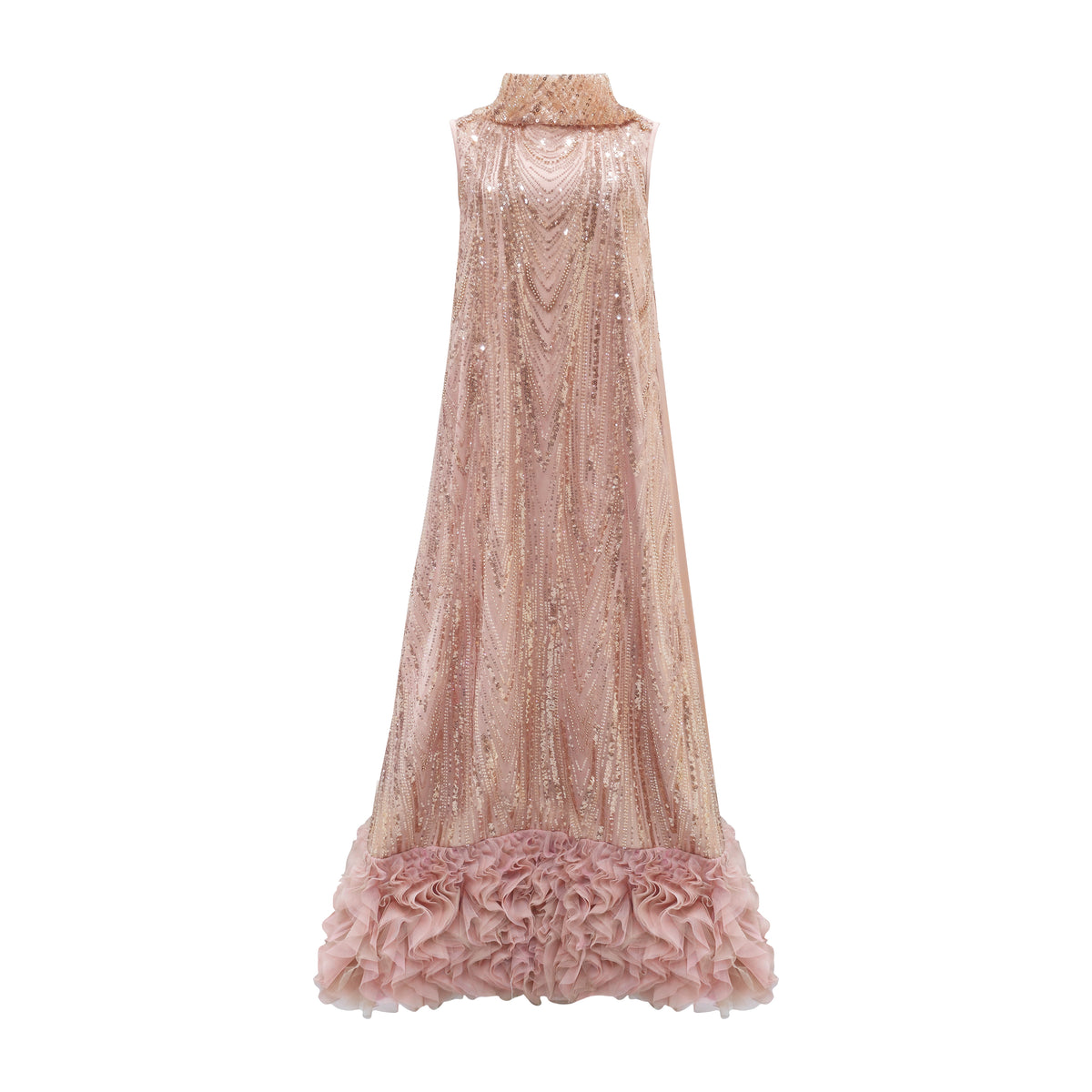 Halter Dusty long dress - 2MADISONAVENUE.COM