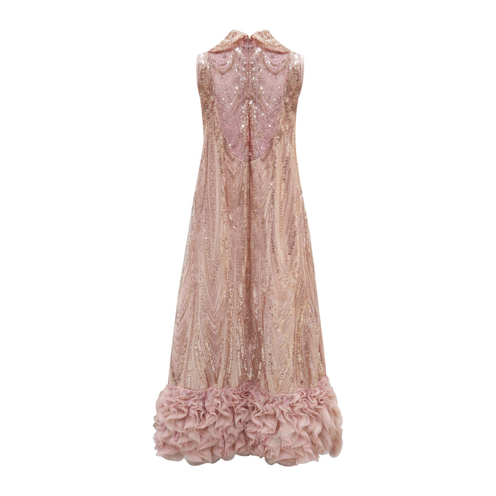 Halter Dusty long dress - 2MADISONAVENUE.COM
