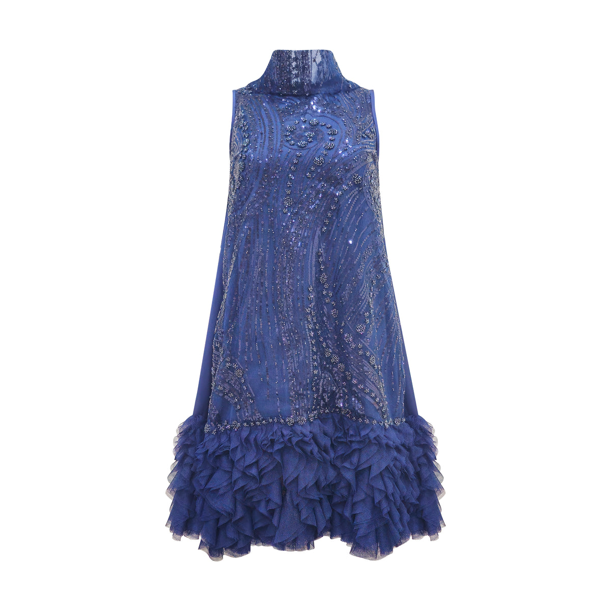 Timeless Pieces halter navy short dress (7766394699799)